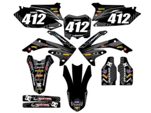 2010-2013 CRF 250 R MAYHEM Black Senge Graphics Kit Compatible with Honda - Picture 1 of 10
