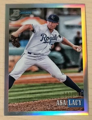 2021 BOWMAN HERITAGE CHROME REFRACTOR #105 ASA LACY Royals Prospect /199 - Image 1 of 2