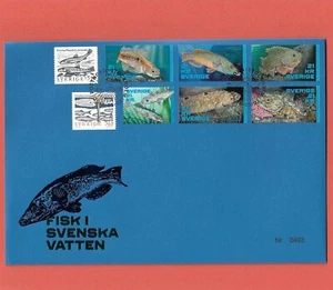 Schweden 2018 - Fische in schwedischen Gewässern - FDC - Limited Edition - SELTEN!!! - Bild 1 von 2