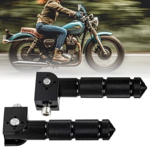 2Pcs Motorrad-Fußrasten CNC Aluminium 90° Klappbar Hintere Pedale Fußrastenteile - Bild 1 von 10