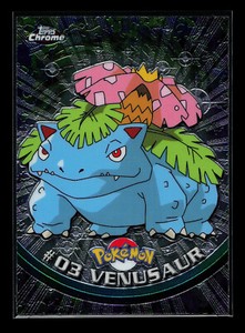 Pokemon Card - Topps Chrome Venusaur #03 TV Animation Edition