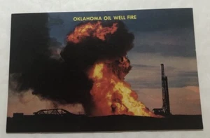 Oklahoma Ölbrunnenfeuer. Ak (B2) - Bild 1 von 2