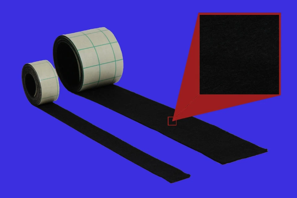 Filzband selbstklebend, div.Stärken und Breiten, ab 1 m, Meterware, Filzstreifen - Bild 1 von 1