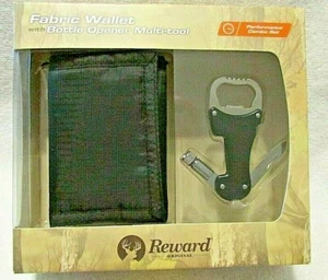 NIB Fabric Wallet W/Bottle Opener Multi-tool Combo Set by Reward - Picture 1 of 3