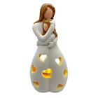 Geschenke fr Mutter und Tochter – Kerzenhalter-Statue mit flackernder LED-Ke