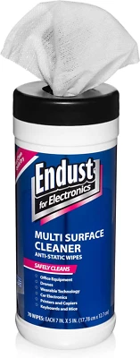 Endust for Electronics Multi-Surface Anti-Static Wipes (259000), 70-Count, One C - Image 1 of 4