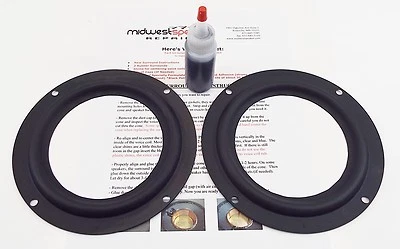 MW AUDIO Polk Audio MW7010 MW7100 RT12 LS50 LS90 - 7" Rubber Surround Speaker Repair Kit