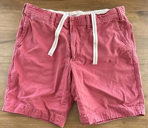 VINTAGE Polo Ralph Lauren Pantalones Cortos Para Hombres 35 Calce Relajado Lavado al Sol Rojo Chino - Imagen 1 de 5