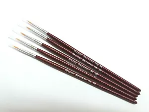 Major Brushes Fine Detail Paint Brush Set of 5 Size 00 for Model Making, Hobby - Picture 1 of 2