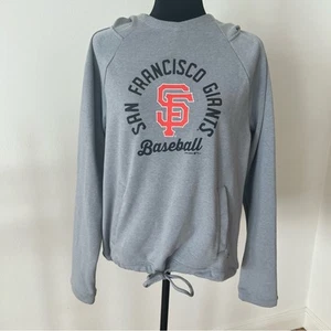 Under Armor San Francisco Giants Gray Hoodie Sweatshirt Drawstring Waist Sz M - Picture 1 of 9