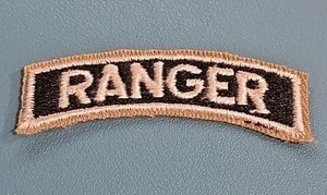 US Army Ranger Patch Tab-Black/White-Cut Edge* - Bild 1 von 3