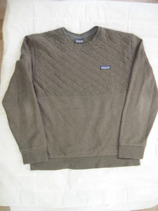 Patagonia worn wear Organic Cotton Quilt Crewneck Sweatshirt Pullover  M - Picture 1 of 3