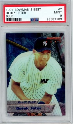 Bowman's Best Derek Jeter #2 1994 Blue Yankees Hof PSA 9 como nuevo N1728 Foto 1 de 3