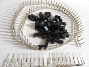 170 pcs 2.54mm DuPont™ 50  4-pin (2x2) housings 100 Female Pins and 20 Male Pins - Picture 1 of 4