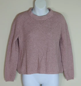 Tahari Damen Mauve Rosa Rippstrick Rundhals Pullover Langarm Weich Small - Bild 1 von 6