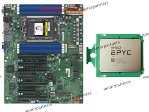 Carte mère Supermicro H12SSL-i avec processeur serveur CPU AMD EPYC 7542 32 cœurs 2,9 GHz - Photo 1/4