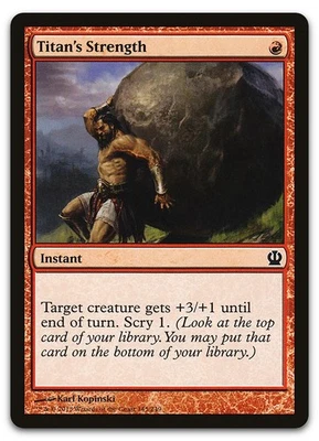 Titan's Strength #145 (NM) Theros THS Magic MTG - Image 1 of 2