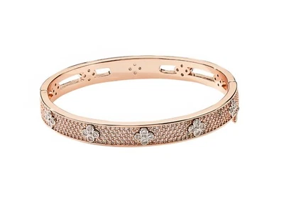 Park Lane ROYAL Rose Gold Bangle with Crystal Accents - Image 1 of 2