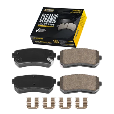 Rear Brake Pads w/Hardware for 2014 2015 2016 Kia Cadenza 3.3L OE spec - Image 1 of 4