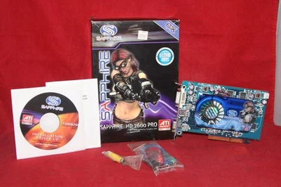 Sapphire ATI Radeon HD 2600 PRO, 512MB DDR2. AGP Graphics Card (188-04E52-002SA) - Image 1 of 4