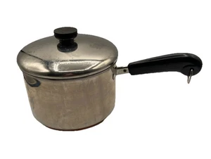 Revere Ware Casseruola in acciaio inox 3 qt con coperchio 88 USA - Foto 1 di 6