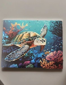 Colorful Sea Turtle Oil Painting Print Framed Canvas Wall Art Home Decor Bedroom - Picture 1 of 10