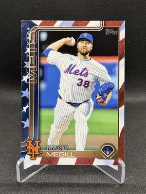 2025 Topps Update - Tylor Megill -  Independence Day /76 Mets - Image 1 of 2