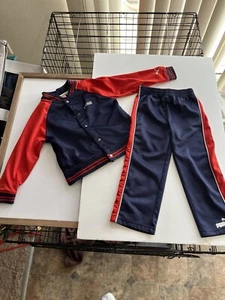 Tuta da ginnastica Puma 3T rossa e blu navy - Foto 1 di 6