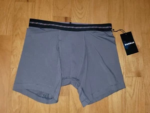 Bombas Men's Modal/Cotton Boxer Briefs , Gray, Size M - Picture 1 of 12