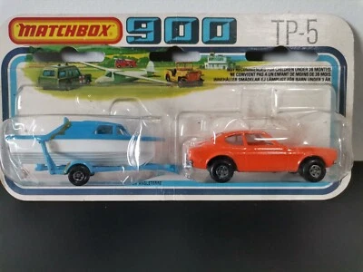 MATCHBOX 900 TP 5 FORD CAPRI BOAT AND TRAILER - Immagine 1 di 4