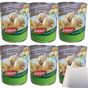 Erasco 6 Königsberger Klopse in cremiger Kapernsauce 6x800g Dose + usy Block
