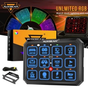 Panel de interruptor de 12 velocidades AUXBEAM RB120 RGB PALANCA PULSADA MOMENTÁNEA PARA Honda CR-V - Imagen 1 de 12