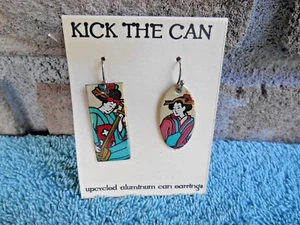 NUEVOS PENDIENTES KICK THE CAN ARIZONA ZERO TÉ VERDE RECICLADO LATA ALUMINIO - Imagen 1 de 6