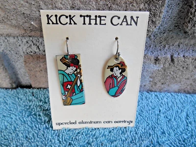 NUEVOS PENDIENTES KICK THE CAN ARIZONA ZERO TÉ VERDE RECICLADO LATA ALUMINIO Foto 1 de 4