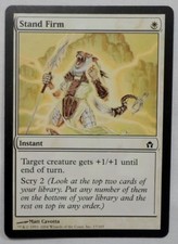 MAGIC THE GATHERING MTG 2004 FIFTH DAWN WHITE STAND FIRM INSTANT CARD