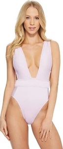 Bikini Lab Junior's 170299 Ribthym Nation Plunge One Piece Swimsuit Size XS - Picture 1 of 3
