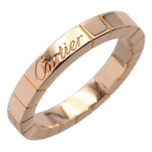 Cartier 18K Rose Gold Lanieres Band Ring US5 EU49 Women Excellent G2163 - Picture 1 of 6