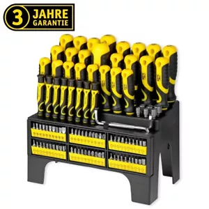 MISTER TOOL XXL Schraubendreher- und Bit Set 100 tlg., Schraubenzieher, CV-Stahl - Bild 1 von 10