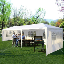 10'x/20'/30' Gazebo Party Wedding Tent Canopy Outdoor Heavy Duty Pavilion White