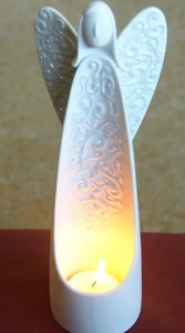 Angel Candle Holder Party Lite Serenity Tea light Votive Holder P9629 Home Décor - Picture 1 of 17