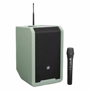 LD Systems ANNY 8" Portable PA DJ Gig Speaker w Handheld Mic Adventure Green - Picture 1 of 12