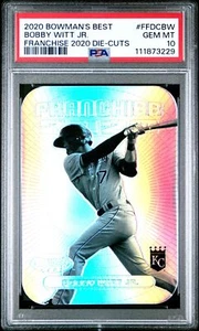 2020 BOWMAN'S BEST FRANCHISE DIE-CUTS BOBBY WITT JR. REFRACTOR PSA 10 3229 - Picture 1 of 2