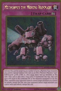YUGIOH HOLO CARD METALHOLD THE MOVING BLOCKADE MVP1-ENG30 1ST EDITION - Picture 1 of 1
