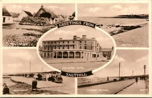 Postal De Colección Años 30 San Valentín - Saludos Desde Salthill Irlanda Multivista UNP - Imagen 1 de 2