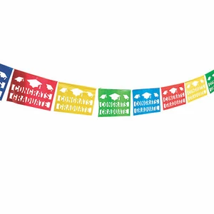 Graduation Cut-Out Pennant Banner, Party Decor, 1 Piece - Picture 1 of 1