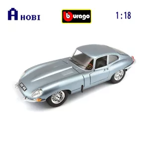 Bburago 1:18 Scale 1963 Jaguar E-Type Coupe Diecast Model Car Silver - Picture 1 of 2