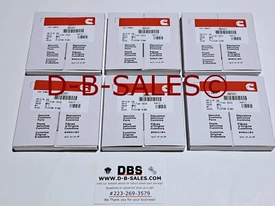 Standard Piston Rings 89-98 Dodge Cummins 6B 6BT 5.9 12V 3802421 STD Full Set 6 - Image 1 of 3