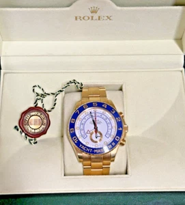 ROLEX 18K Yellow Gold 44mm Yacht-Master II Ref. 116688 w/ Box & Tag - Picture 1 of 24
