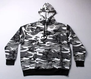 Rothco Men's Camo Fleece Pullover Hooded Sweatshirt BL1 City Camo Size XL NWT - Picture 1 of 3