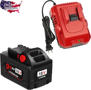 1Pack 9.0Ah Replacement for Milwaukee M18 Battery and Charger Kit Compatible wit - Picture 1 of 12